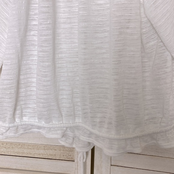 Free People Dorothy Puff-Sleeve Cropped Top. Size Large - Picture 10 of 12